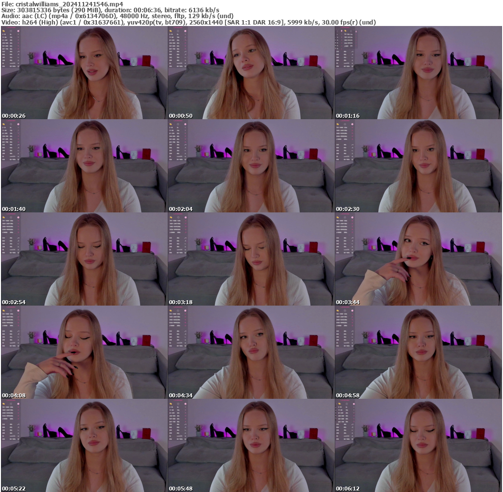 Preview thumb from cristalwilliams on 2024-11-24 @ bongacams