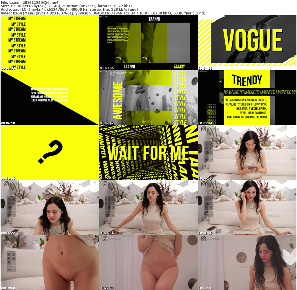 Preview thumb from taanni on 2024-11-24 @ bongacams