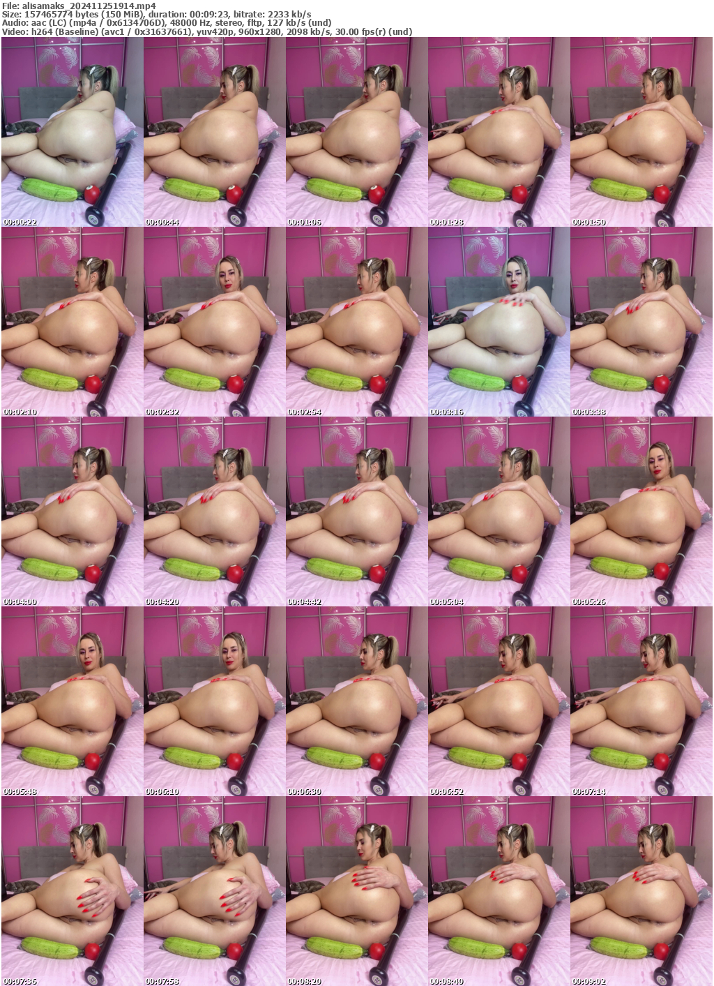 Preview thumb from alisamaks on 2024-11-25 @ bongacams