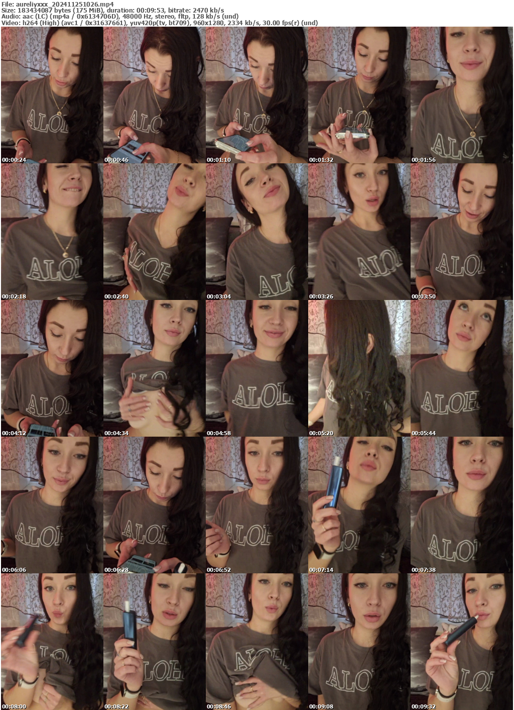 Preview thumb from aureliyxxx on 2024-11-25 @ bongacams