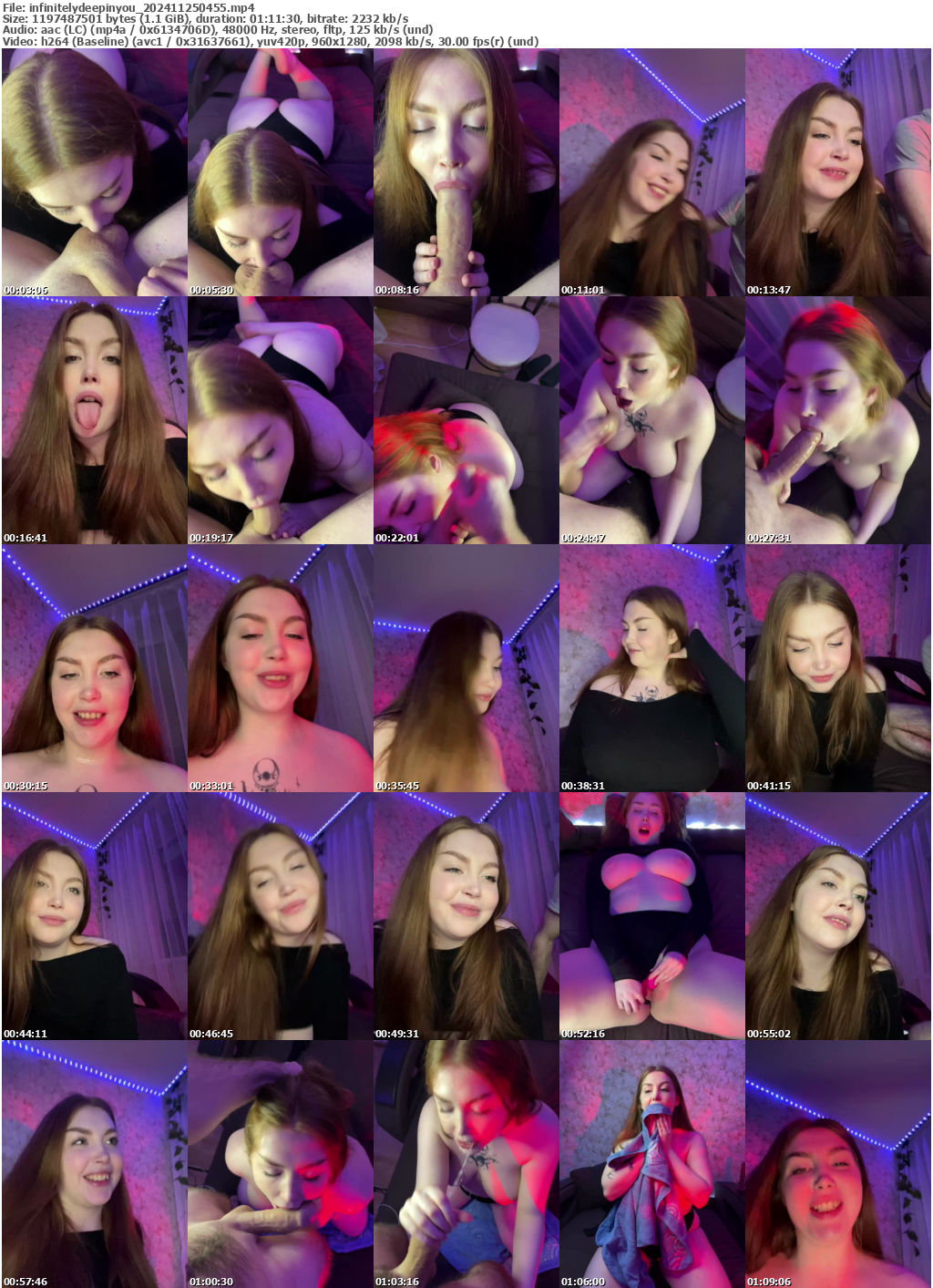 Preview thumb from infinitelydeepinyou on 2024-11-25 @ bongacams