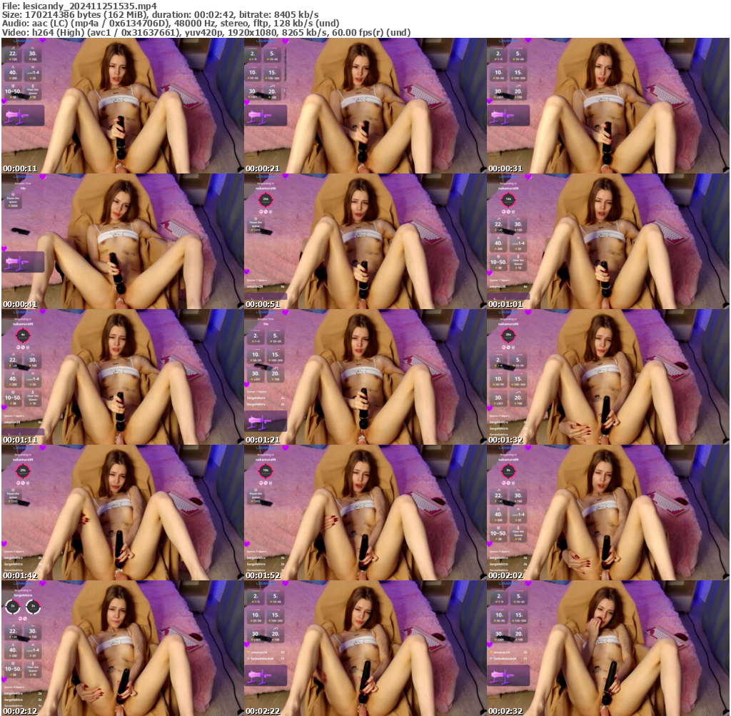 Preview thumb from lesicandy on 2024-11-25 @ bongacams