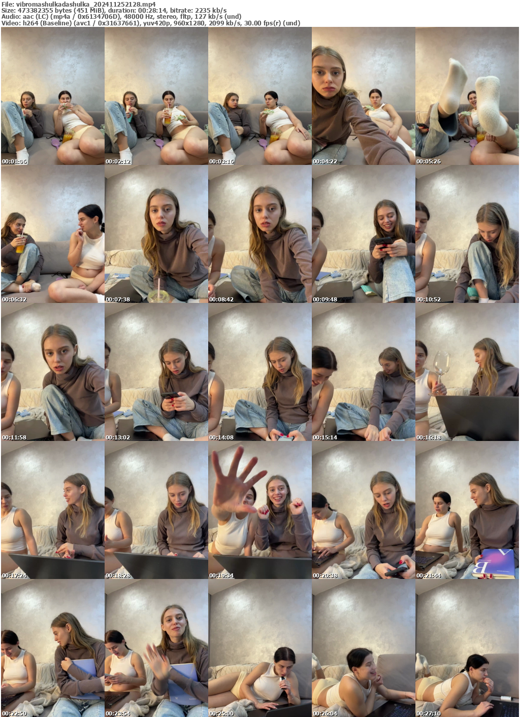 Preview thumb from vibromashulkadashulka on 2024-11-25 @ bongacams