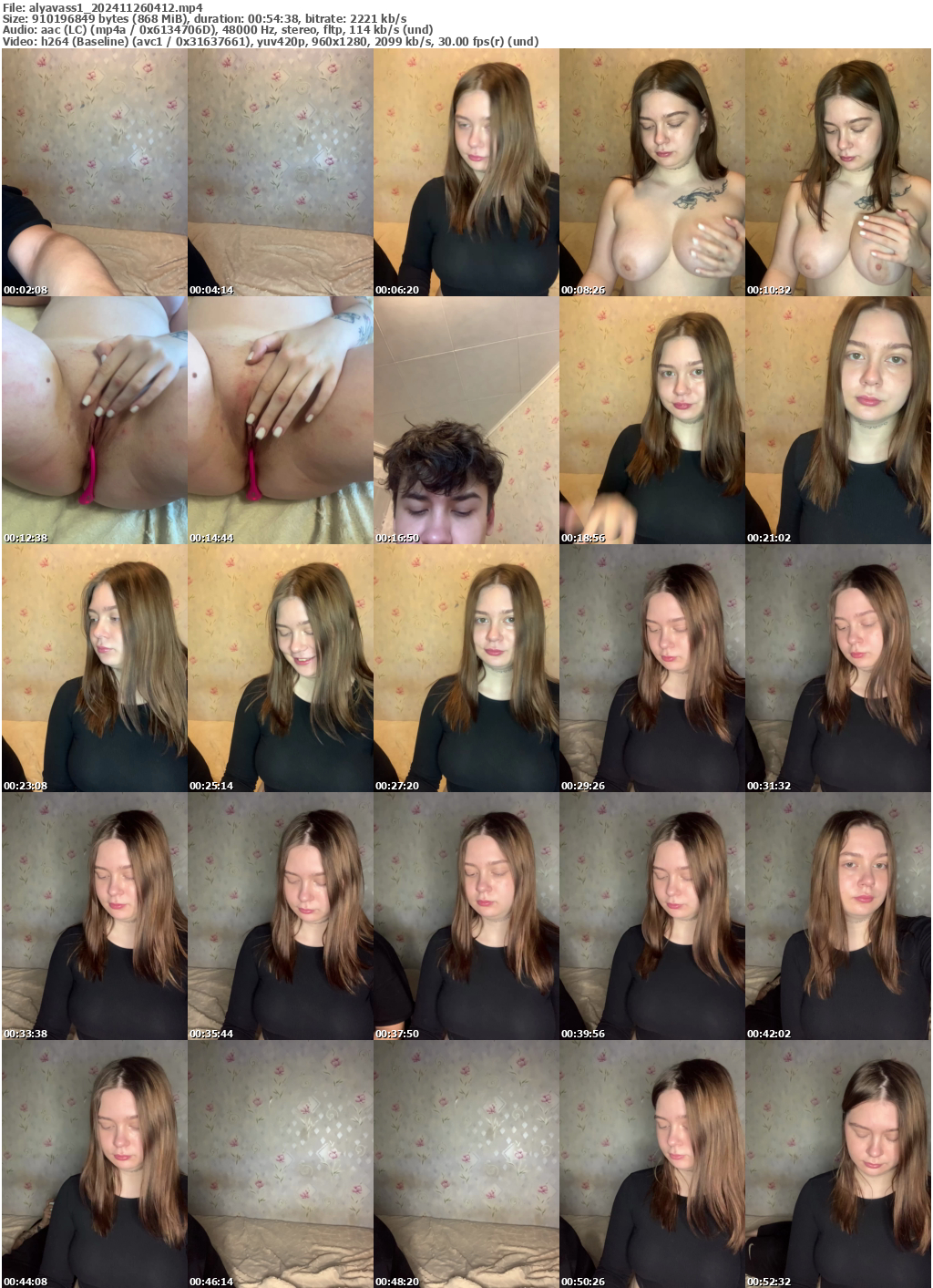 Preview thumb from alyavass1 on 2024-11-26 @ bongacams