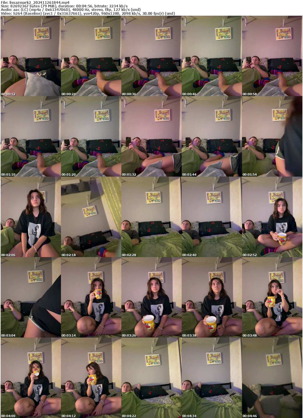 Preview thumb from lissazmark2 on 2024-11-26 @ bongacams