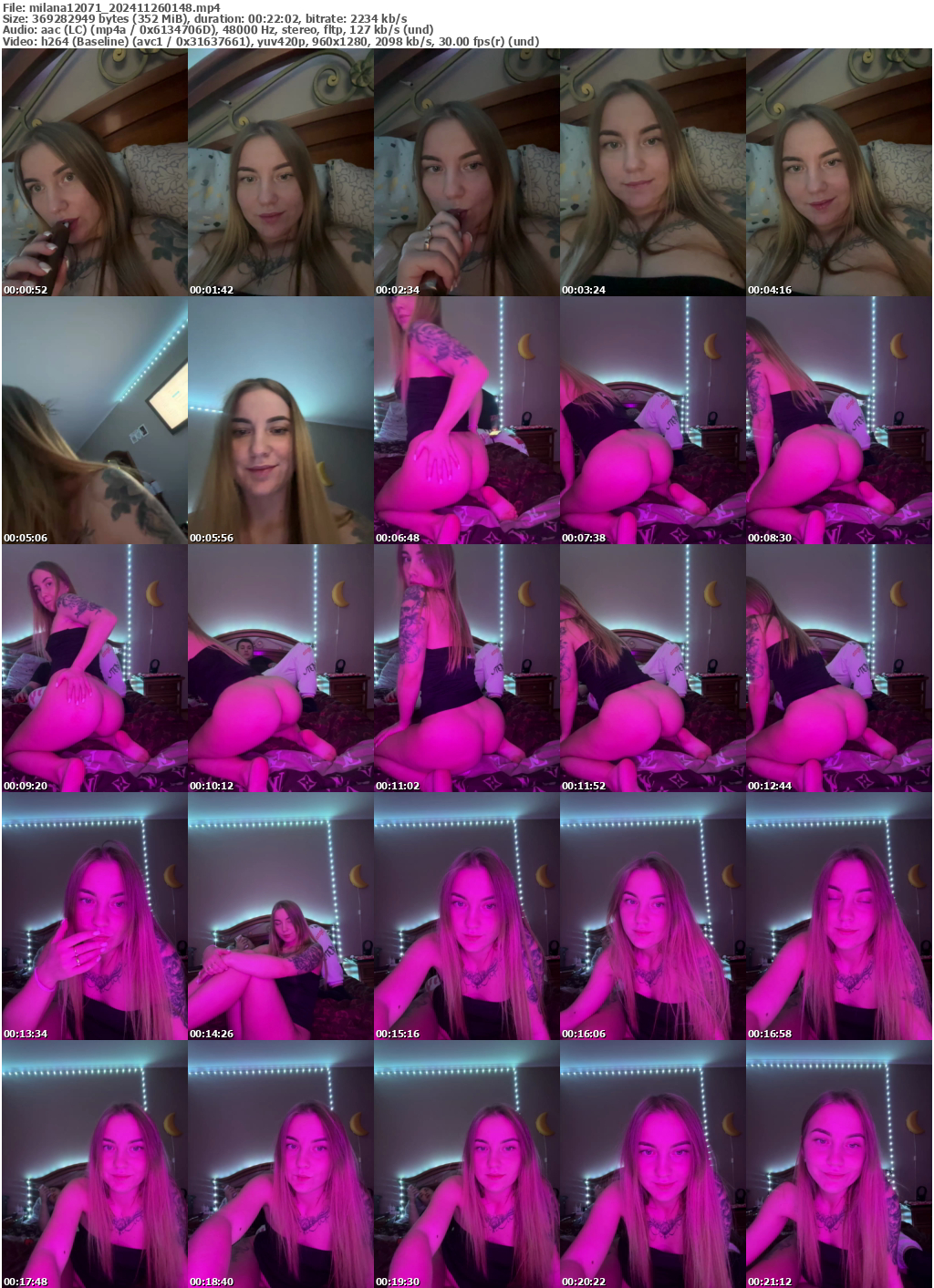 Preview thumb from milana12071 on 2024-11-26 @ bongacams