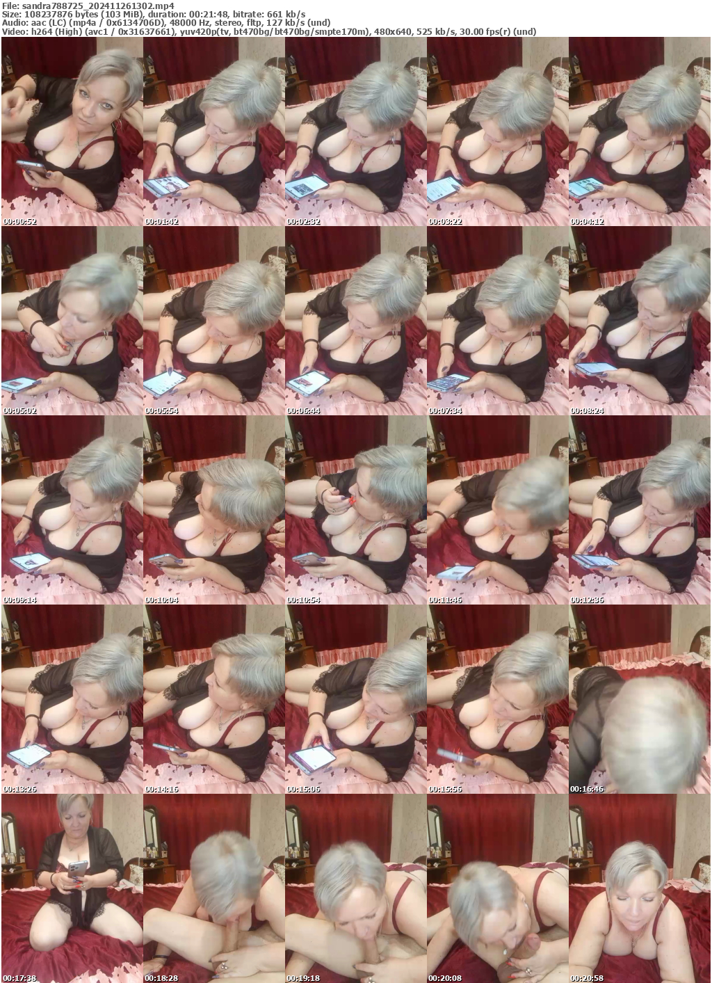 Preview thumb from sandra788725 on 2024-11-26 @ bongacams