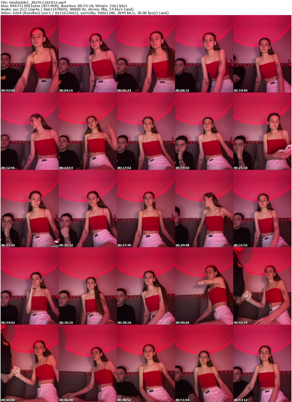 Preview thumb from tendouble1 on 2024-11-26 @ bongacams