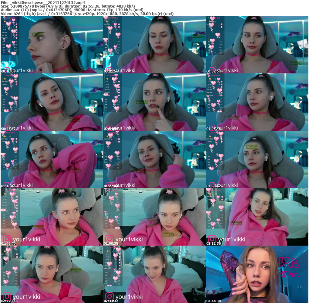 Preview thumb from _vikkil0vescheese_ on 2024-11-27 @ bongacams