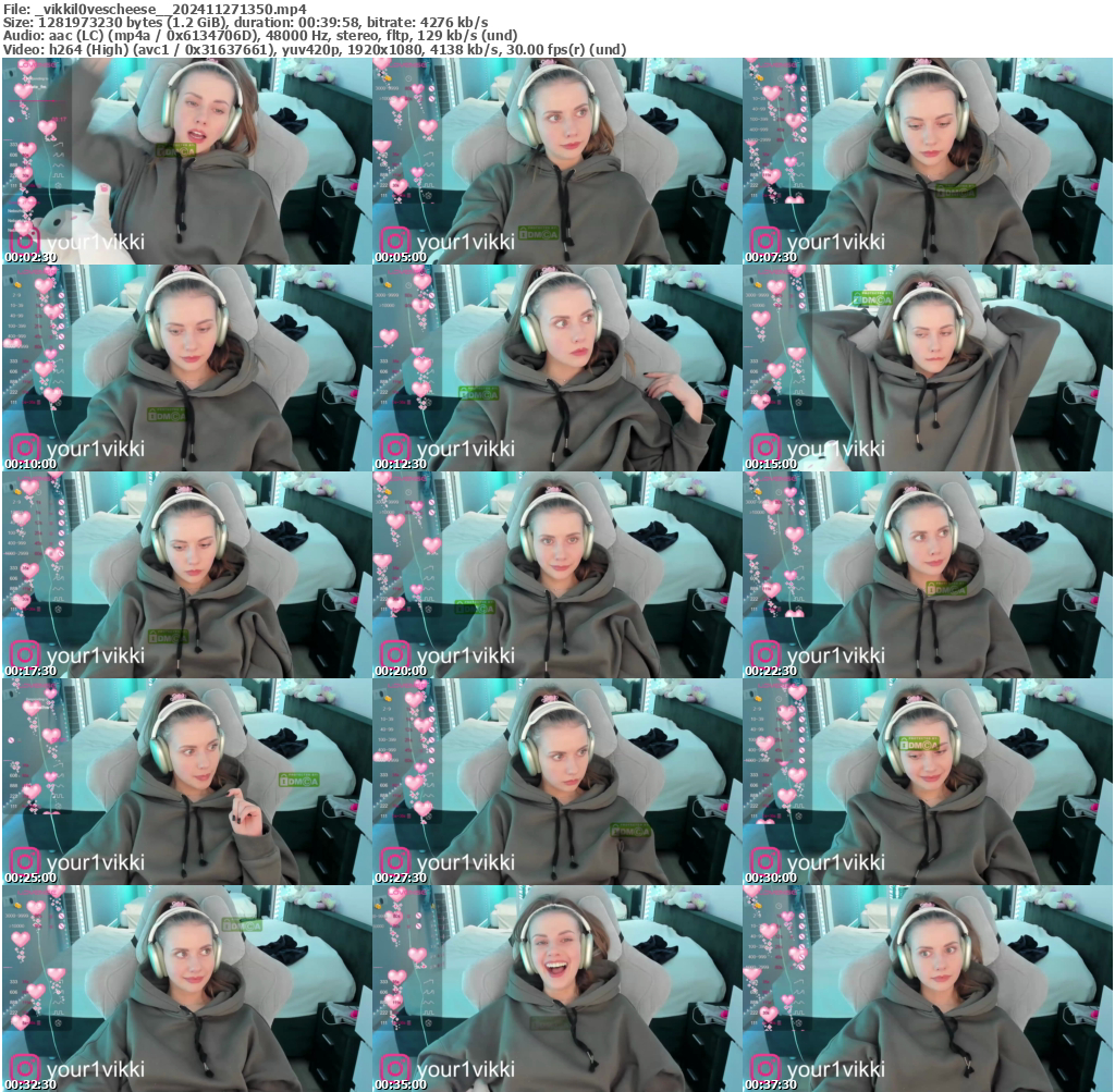 Preview thumb from _vikkil0vescheese_ on 2024-11-27 @ bongacams