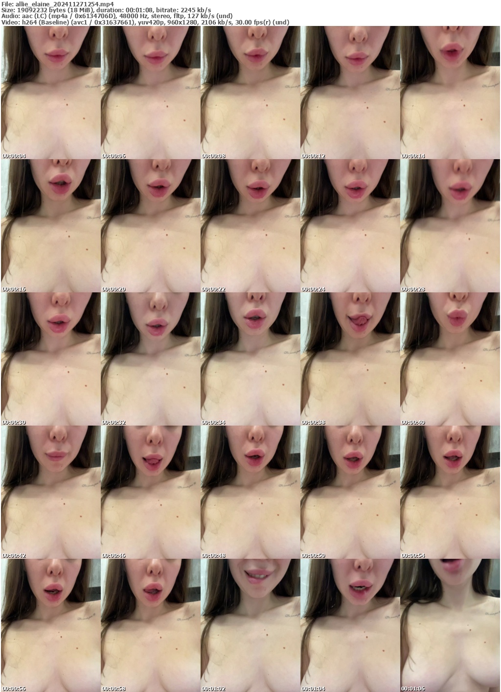 Preview thumb from allie_elaine on 2024-11-27 @ bongacams