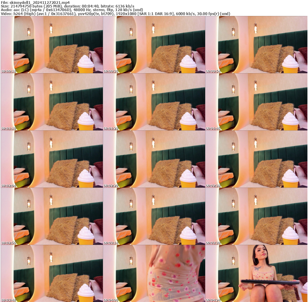 Preview thumb from skinnydoll1 on 2024-11-27 @ bongacams