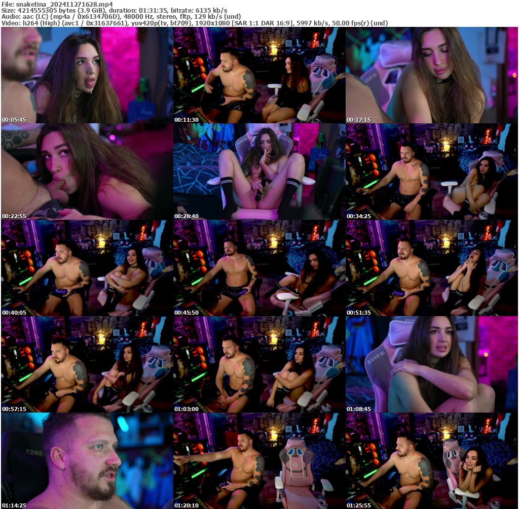 Preview thumb from snaketina on 2024-11-27 @ bongacams