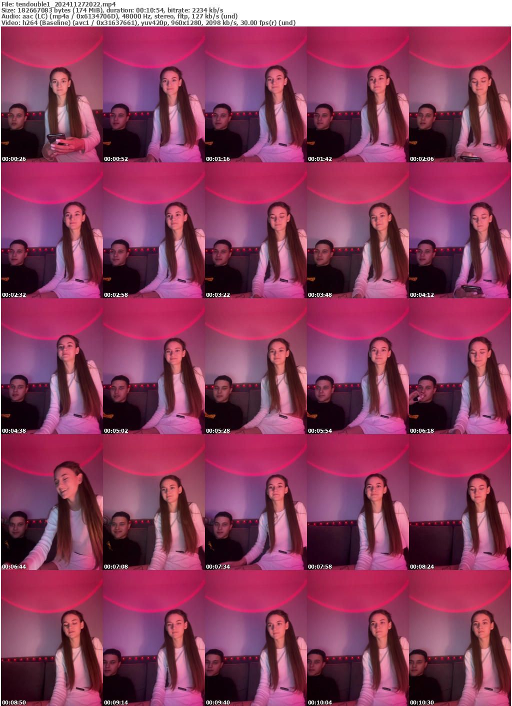 Preview thumb from tendouble1 on 2024-11-27 @ bongacams