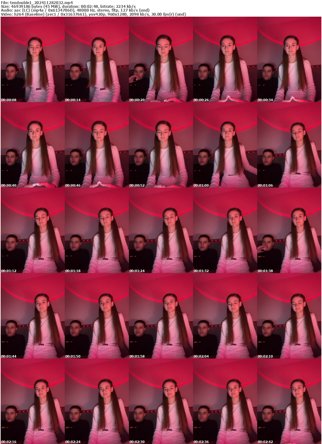 Preview thumb from tendouble1 on 2024-11-28 @ bongacams