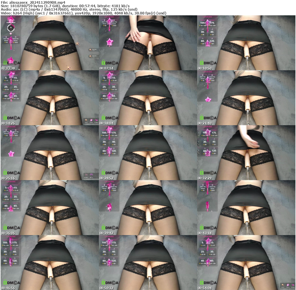 Preview thumb from alissaasex on 2024-11-29 @ bongacams