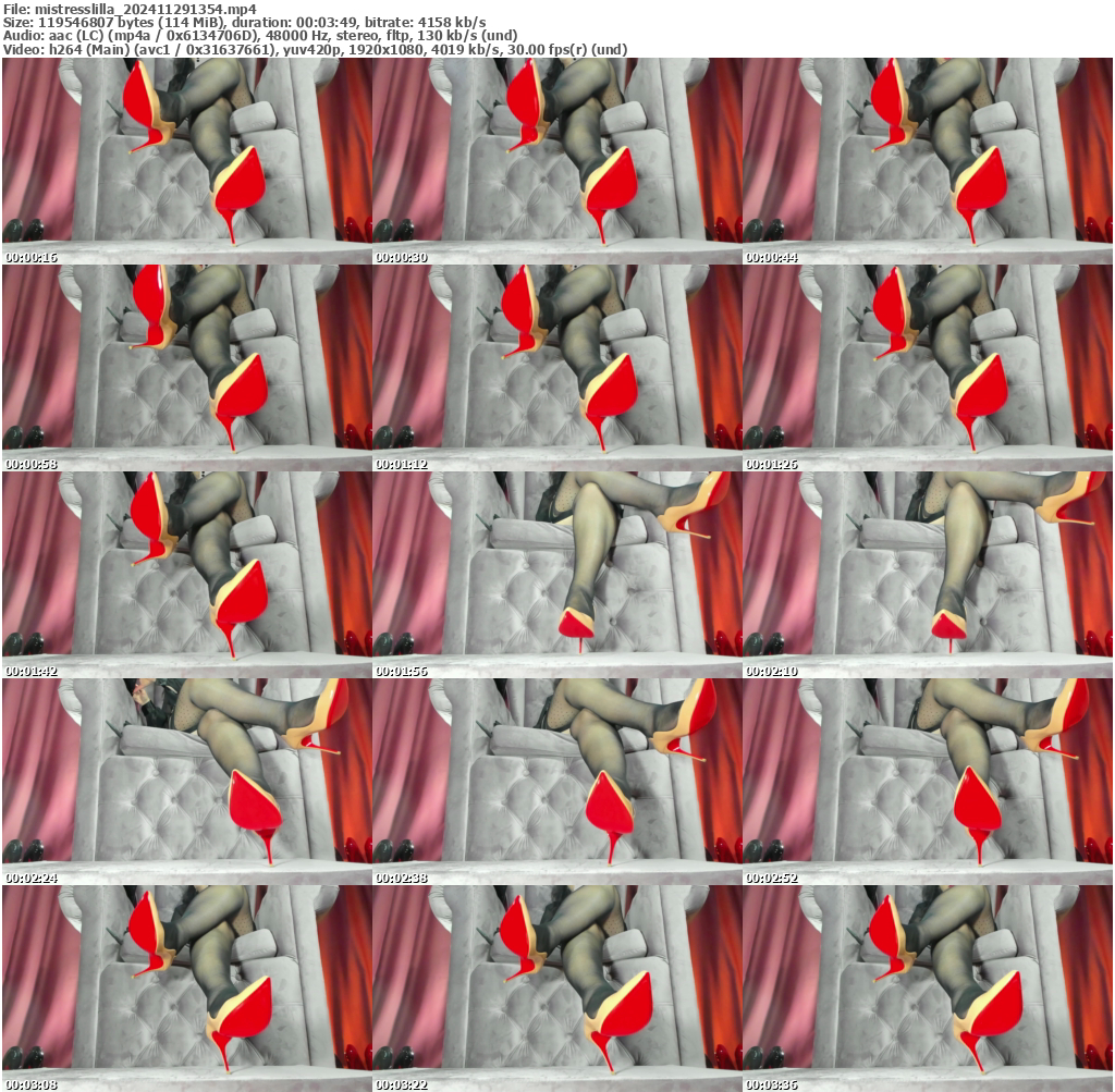 Preview thumb from mistresslilla on 2024-11-29 @ bongacams