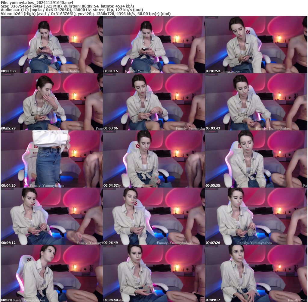 Preview thumb from yummybabes on 2024-11-29 @ bongacams