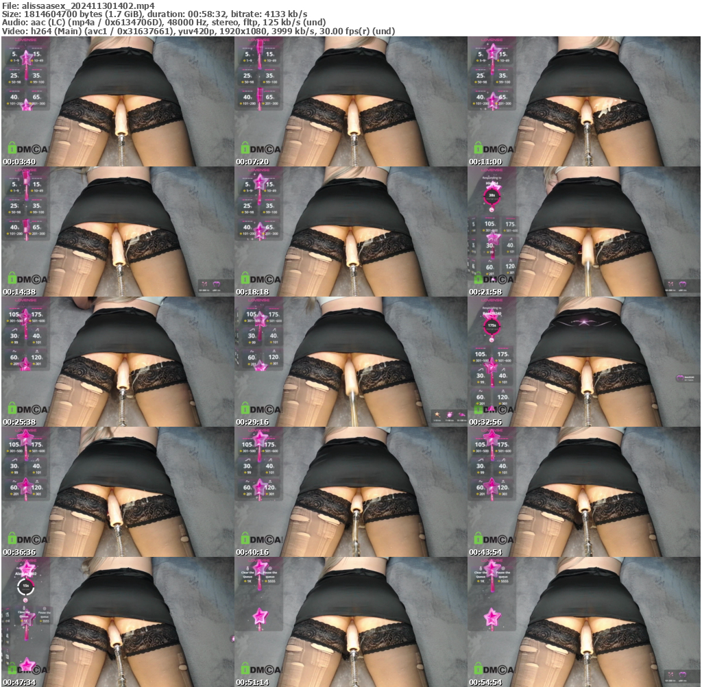 Preview thumb from alissaasex on 2024-11-30 @ bongacams