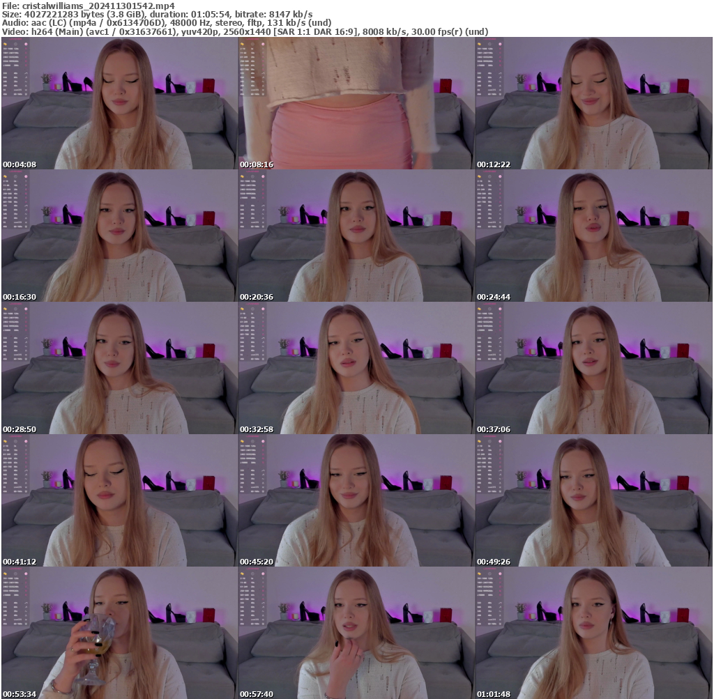 Preview thumb from cristalwilliams on 2024-11-30 @ bongacams