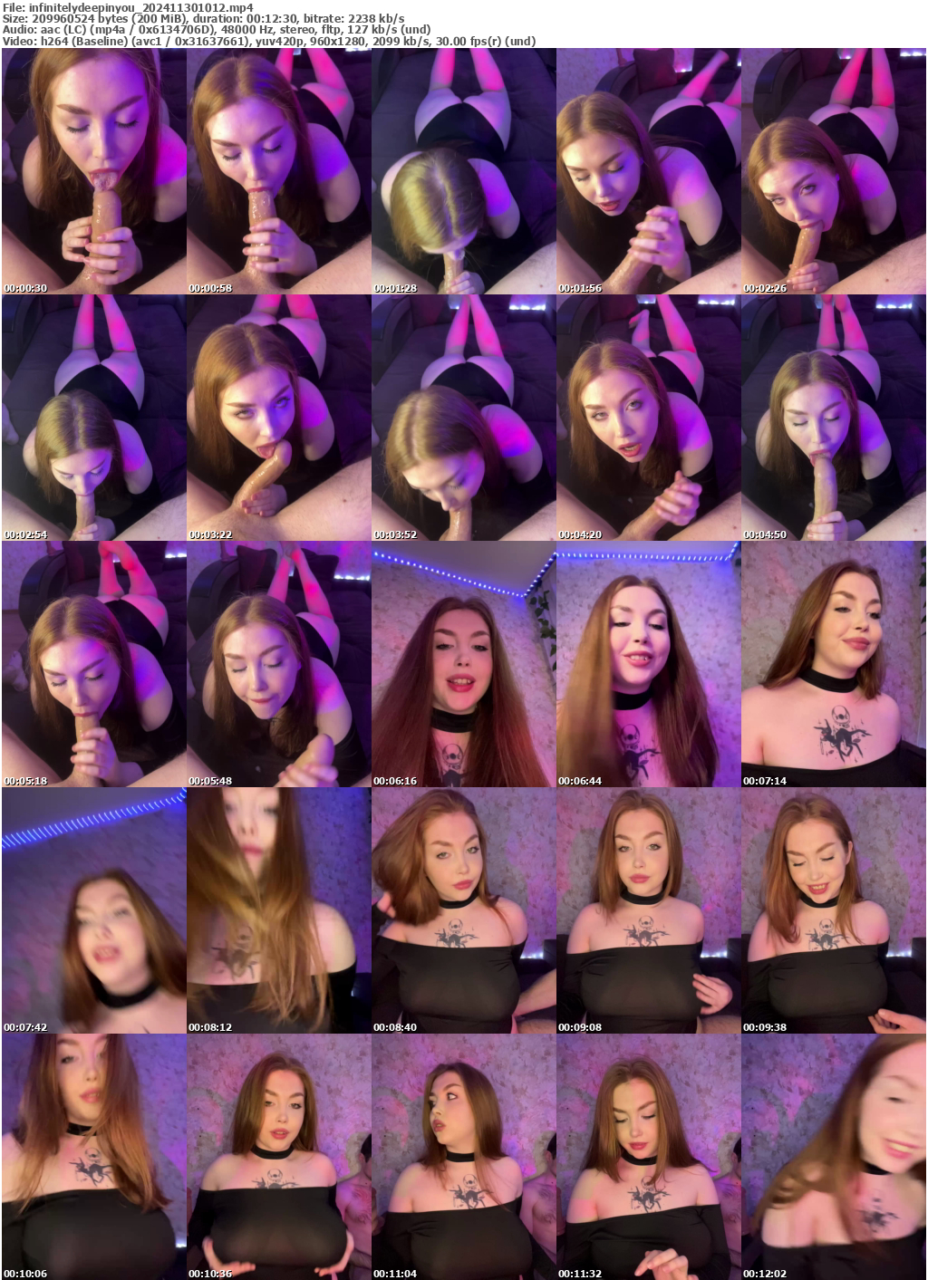 Preview thumb from infinitelydeepinyou on 2024-11-30 @ bongacams