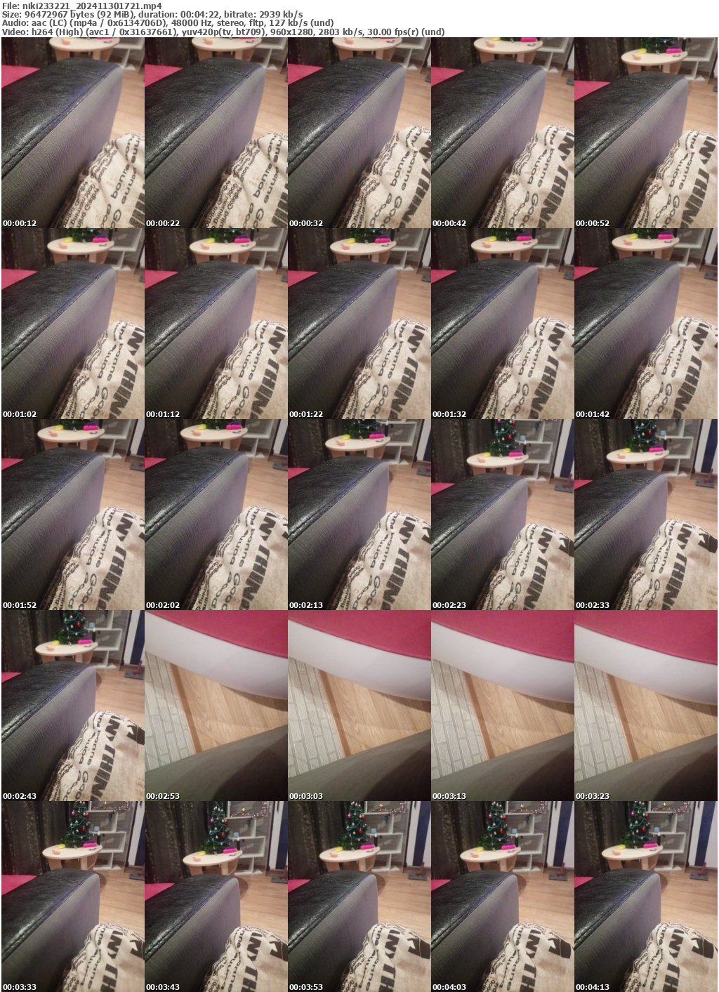 Preview thumb from niki233221 on 2024-11-30 @ bongacams