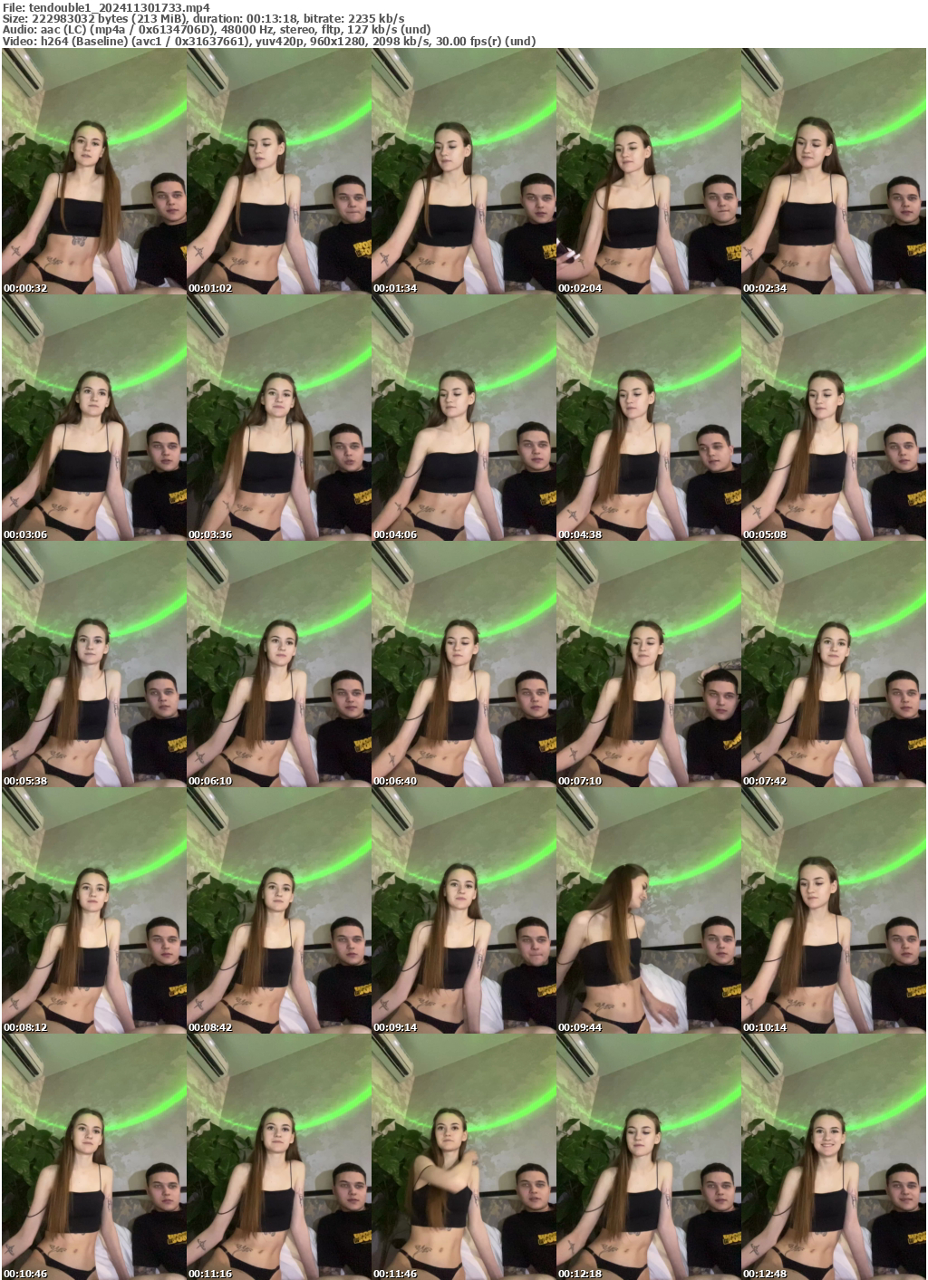 Preview thumb from tendouble1 on 2024-11-30 @ bongacams