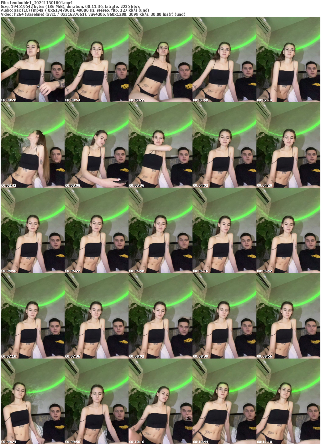 Preview thumb from tendouble1 on 2024-11-30 @ bongacams