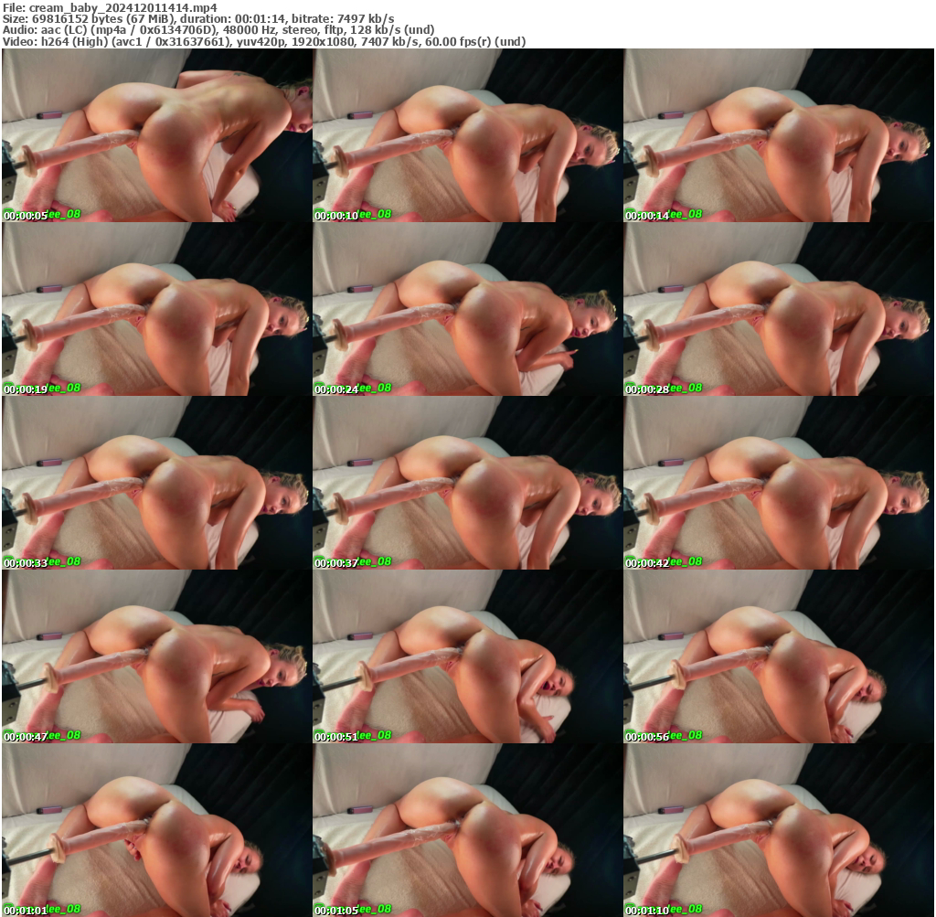 Preview thumb from cream_baby on 2024-12-01 @ bongacams