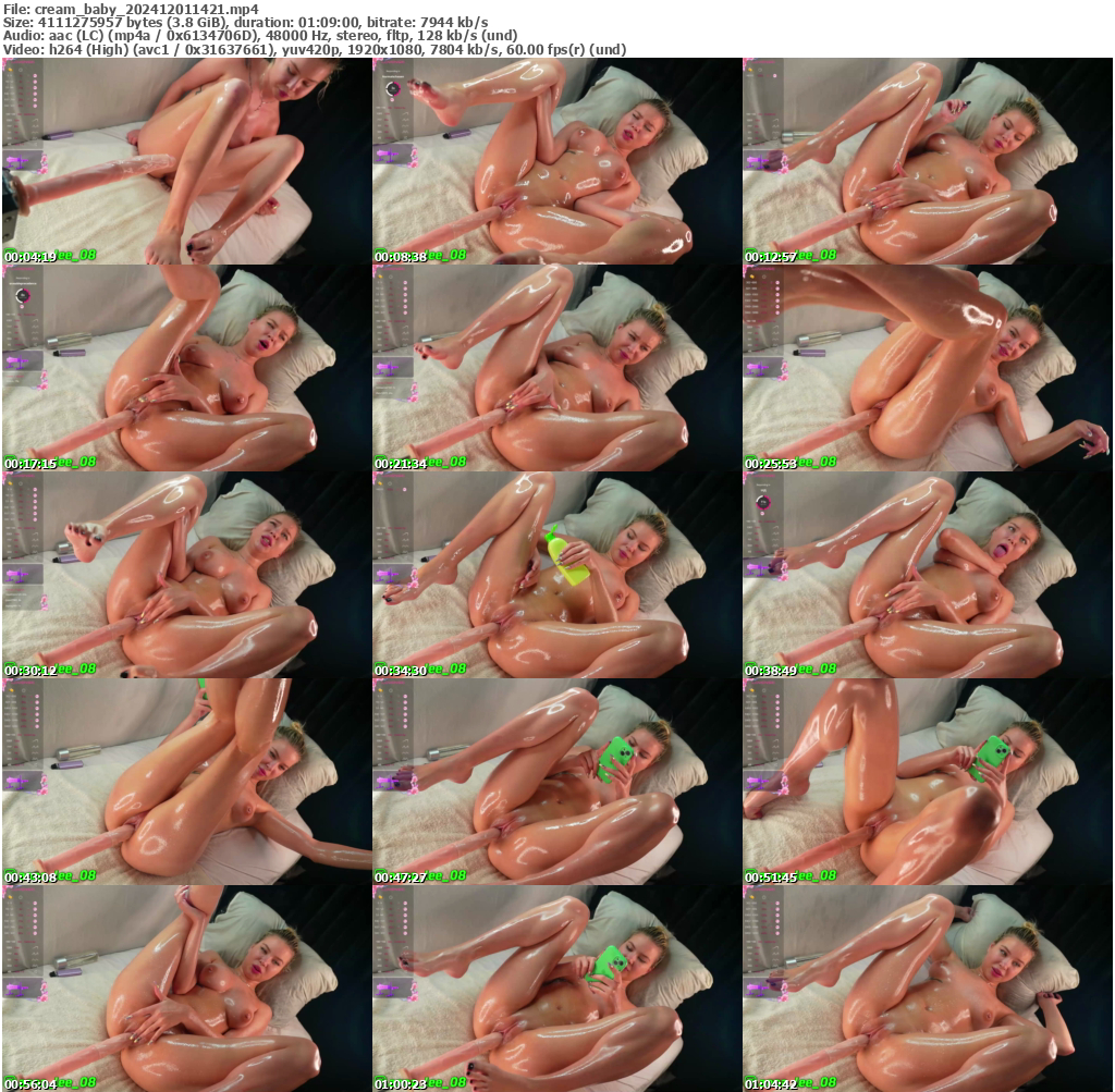 Preview thumb from cream_baby on 2024-12-01 @ bongacams