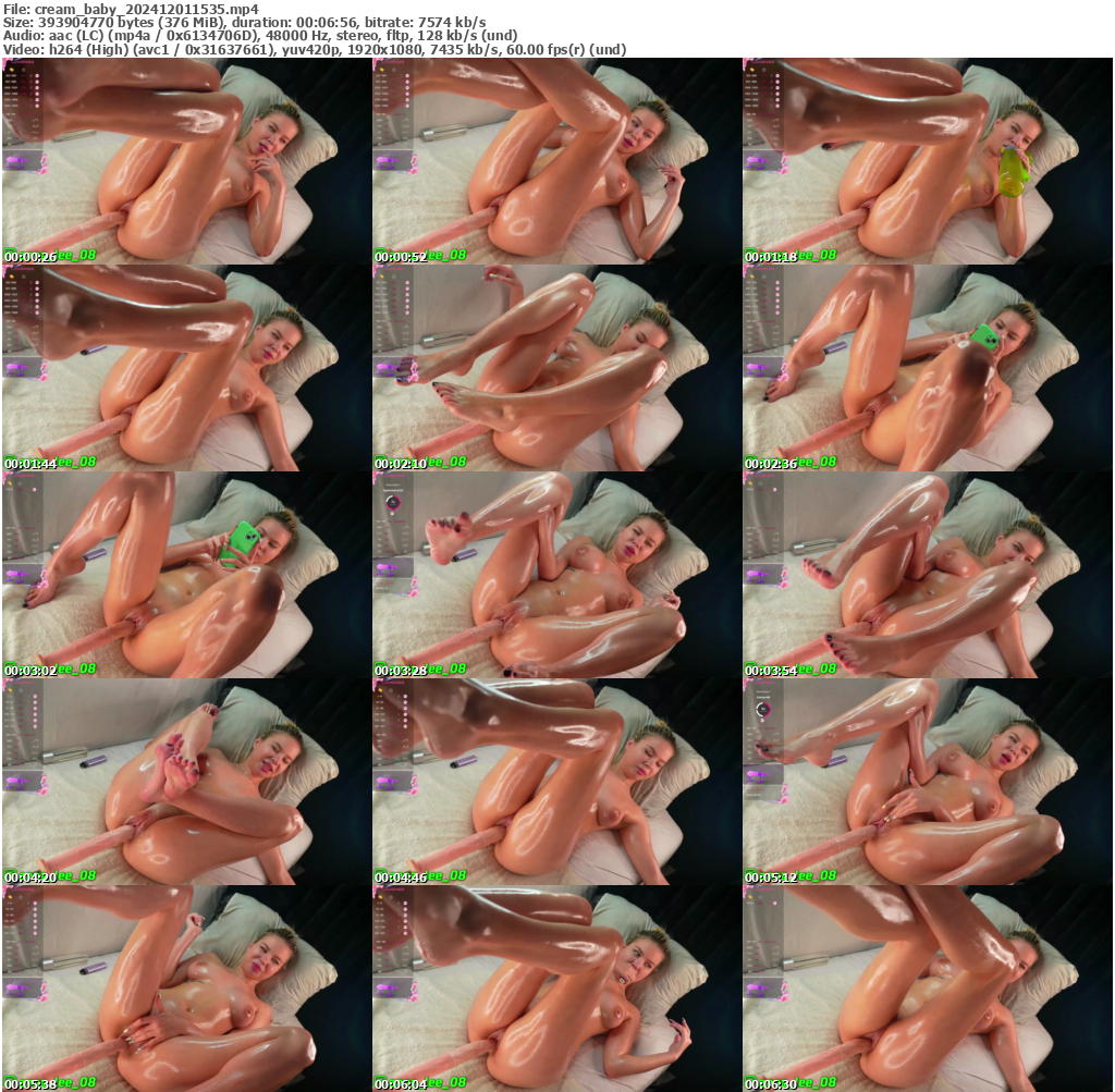 Preview thumb from cream_baby on 2024-12-01 @ bongacams