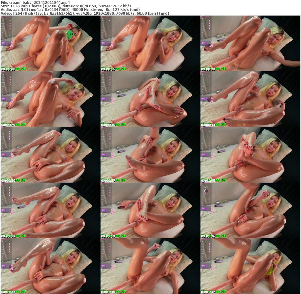 Preview thumb from cream_baby on 2024-12-01 @ bongacams