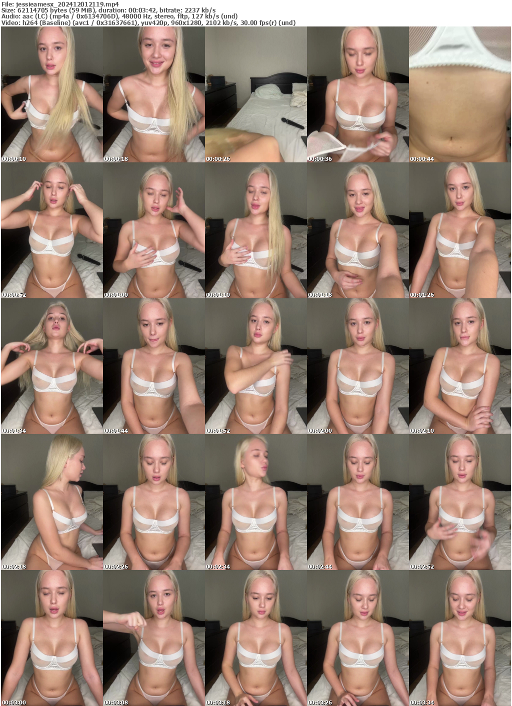 Preview thumb from jessieamesx on 2024-12-01 @ bongacams