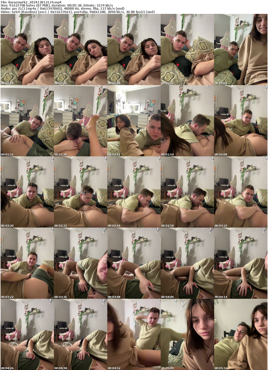 Preview thumb from lissazmark2 on 2024-12-01 @ bongacams