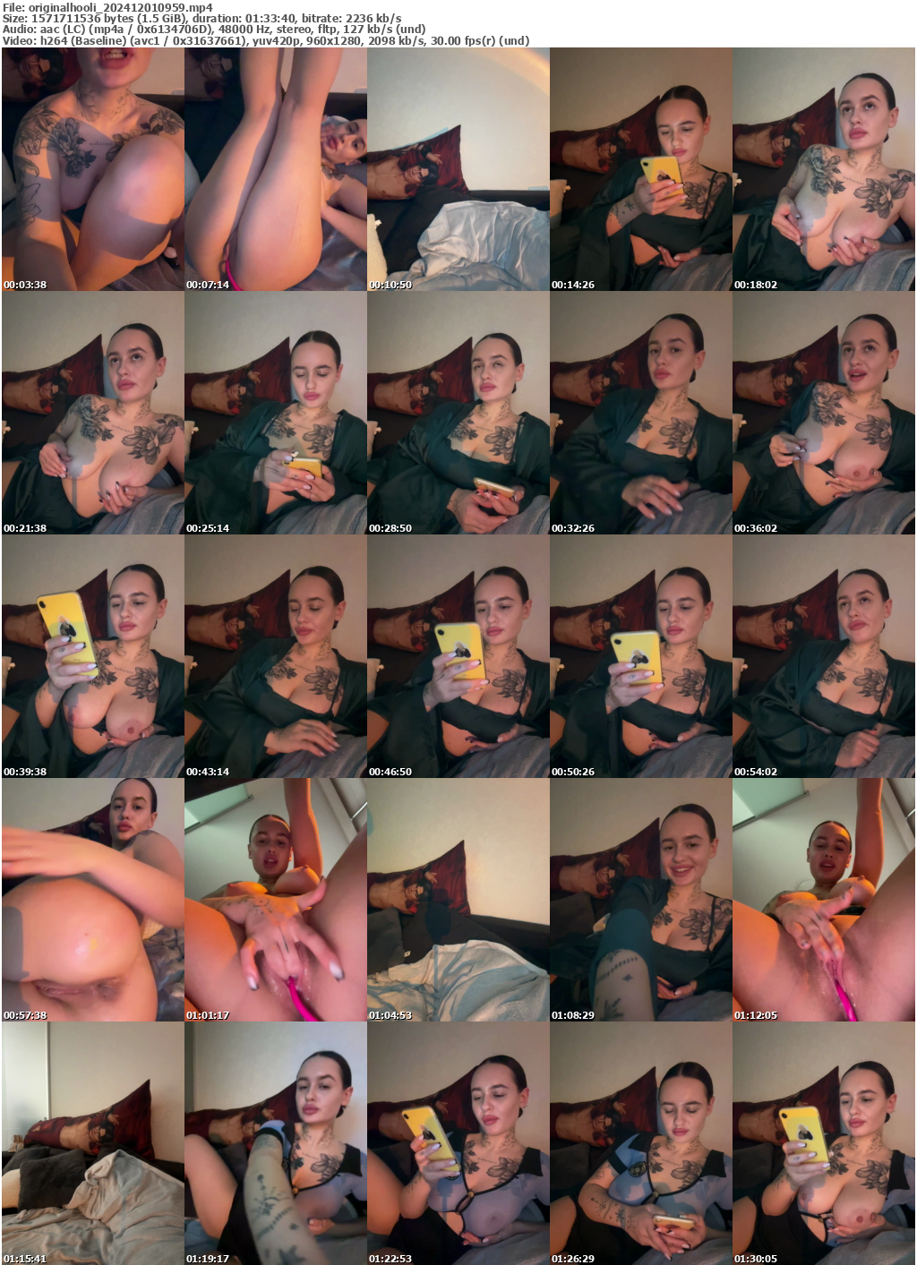 Preview thumb from originalhooli on 2024-12-01 @ bongacams