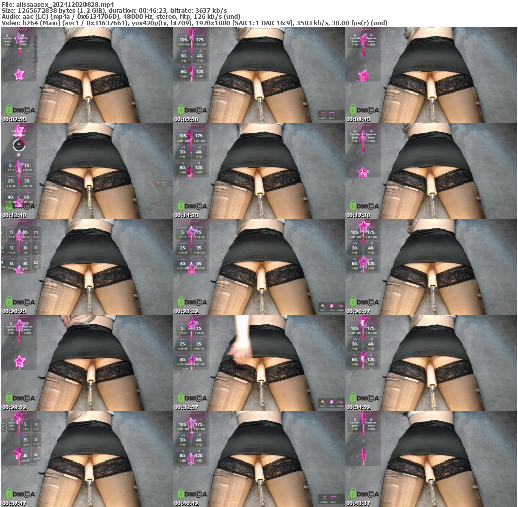 Preview thumb from alissaasex on 2024-12-02 @ bongacams