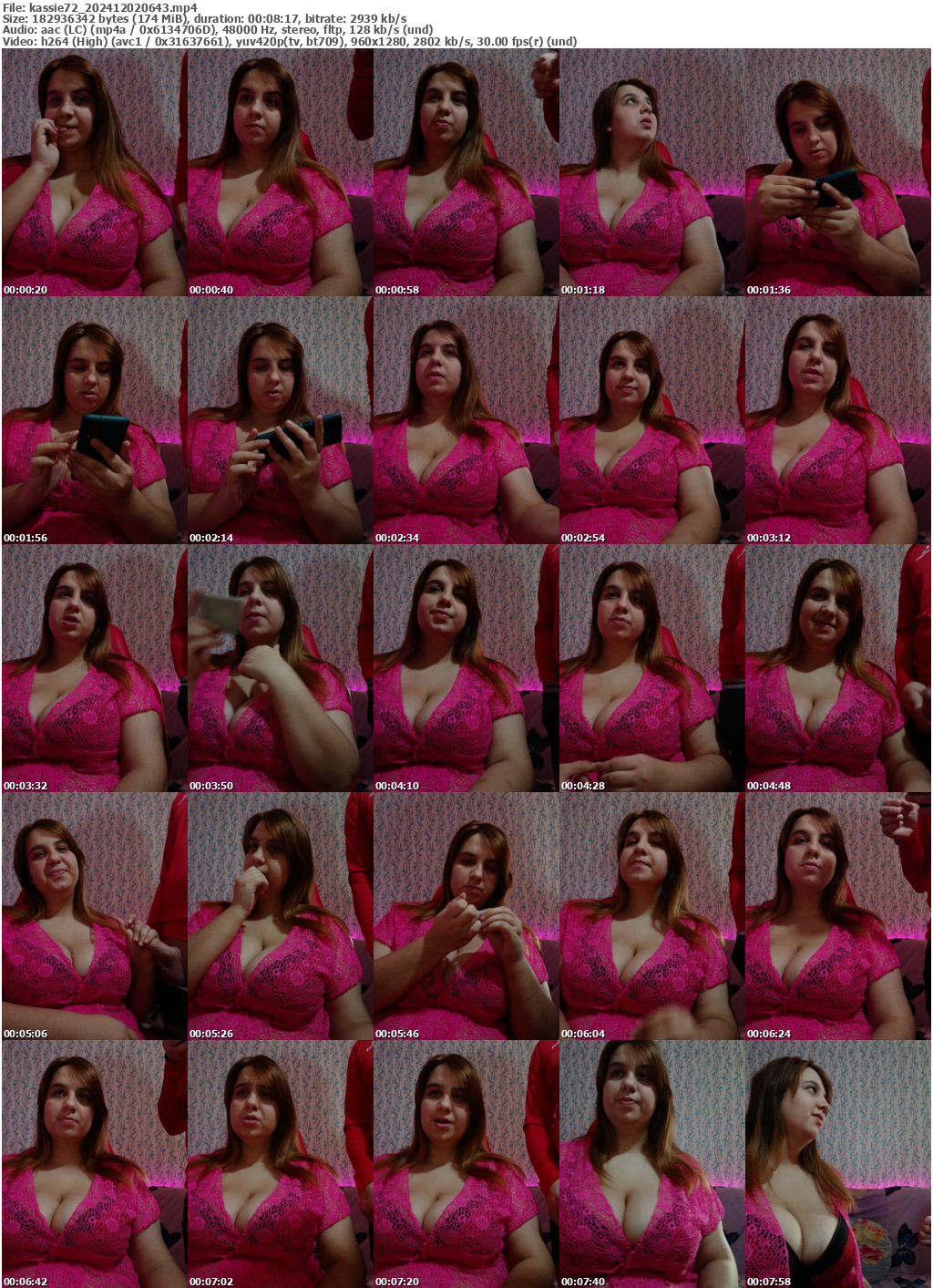 Preview thumb from kassie72 on 2024-12-02 @ bongacams