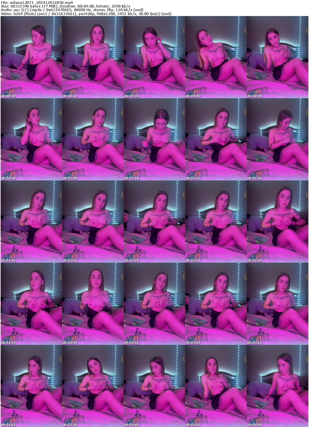 Preview thumb from milana12071 on 2024-12-02 @ bongacams