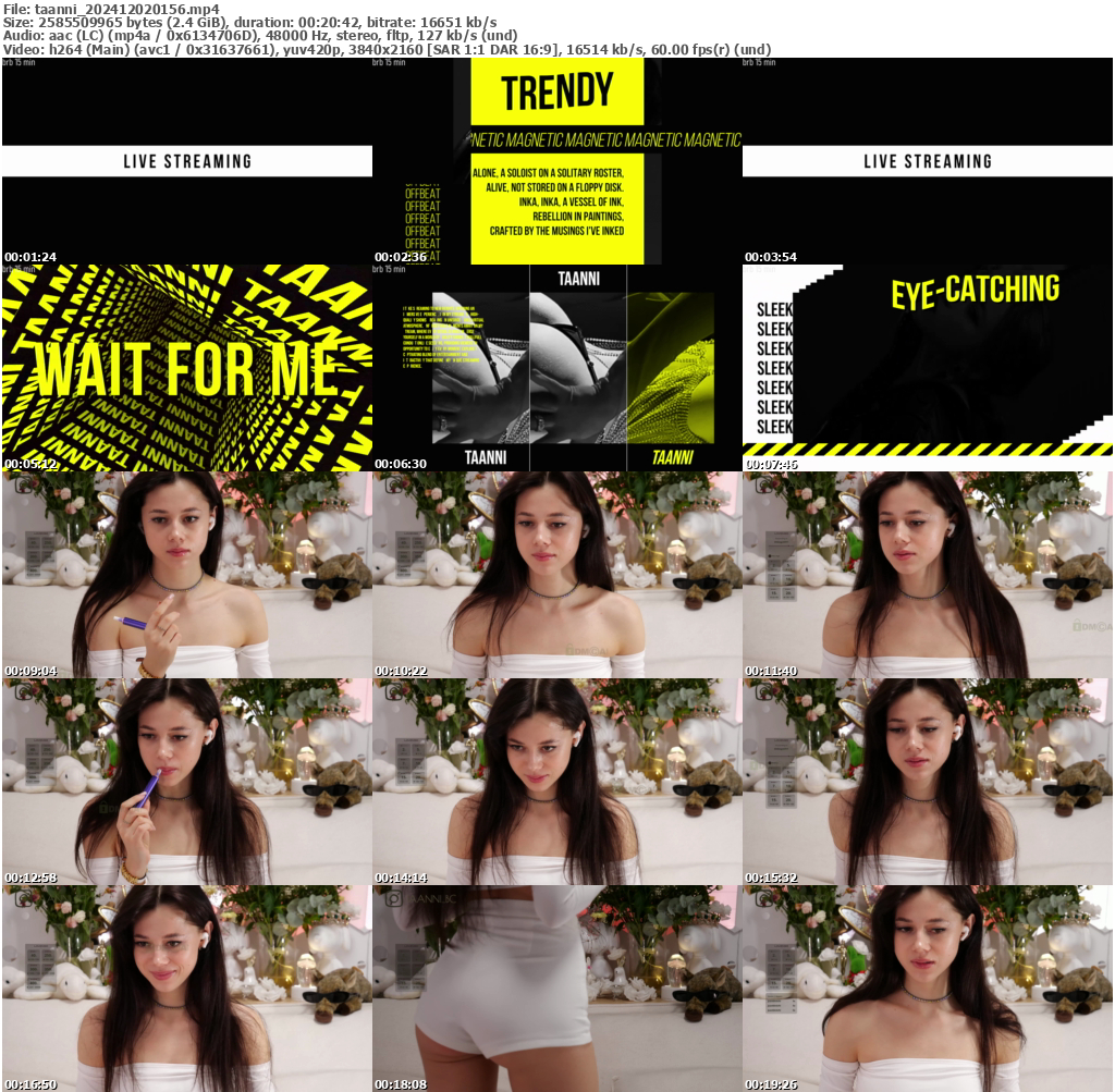 Preview thumb from taanni on 2024-12-02 @ bongacams