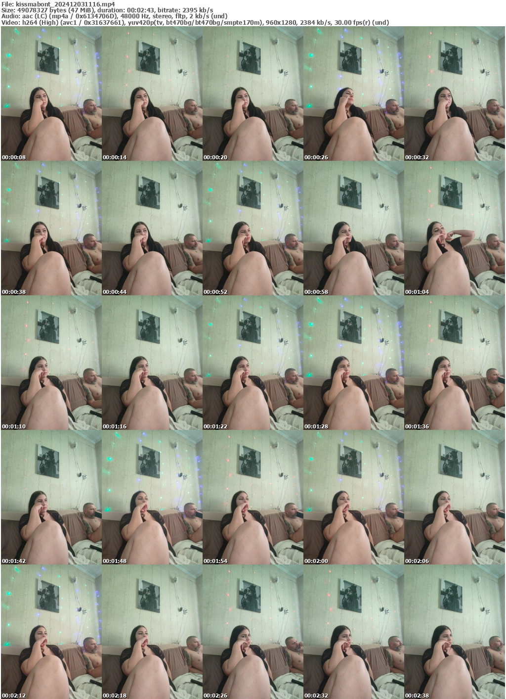 Preview thumb from kissmabont on 2024-12-03 @ bongacams