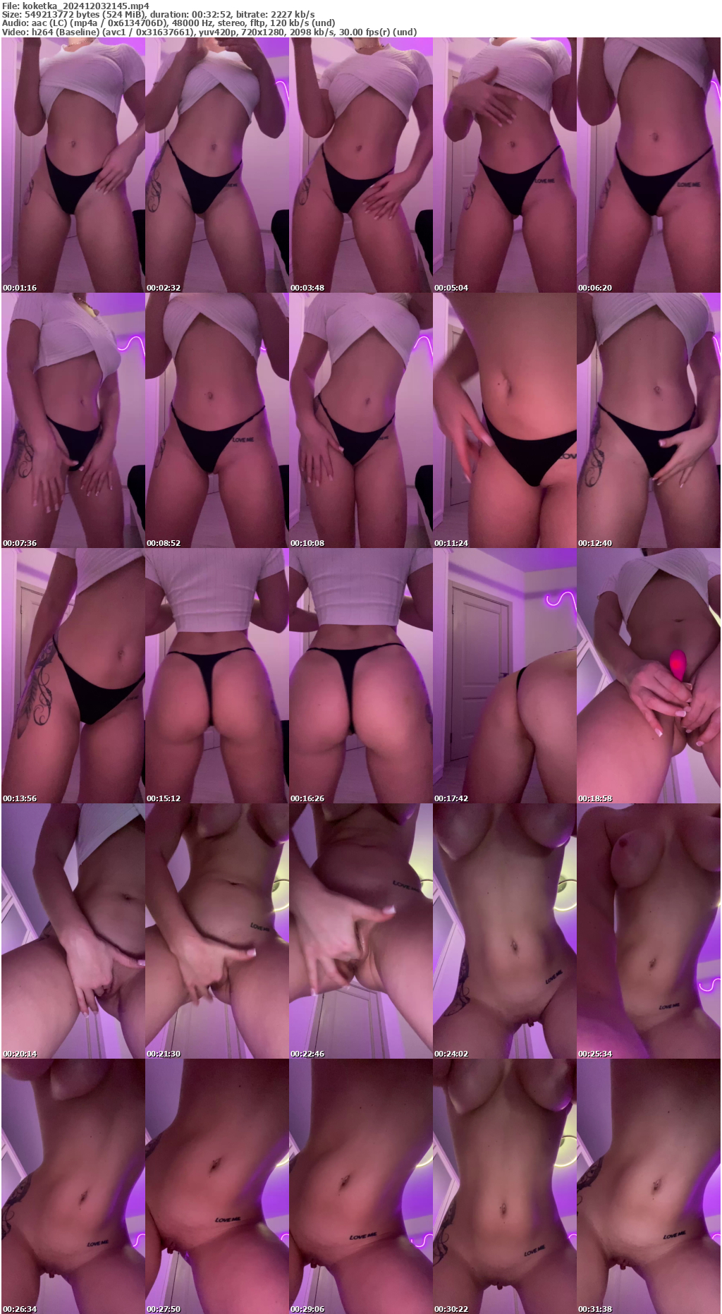 Preview thumb from koketka on 2024-12-03 @ bongacams