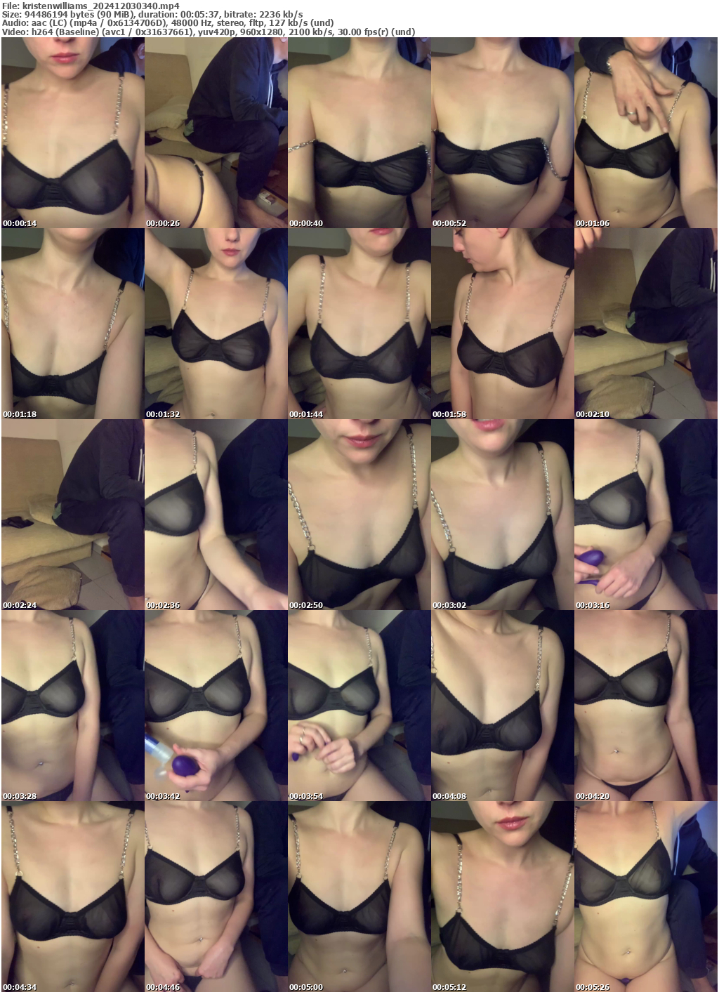 Preview thumb from kristenwilliams on 2024-12-03 @ bongacams