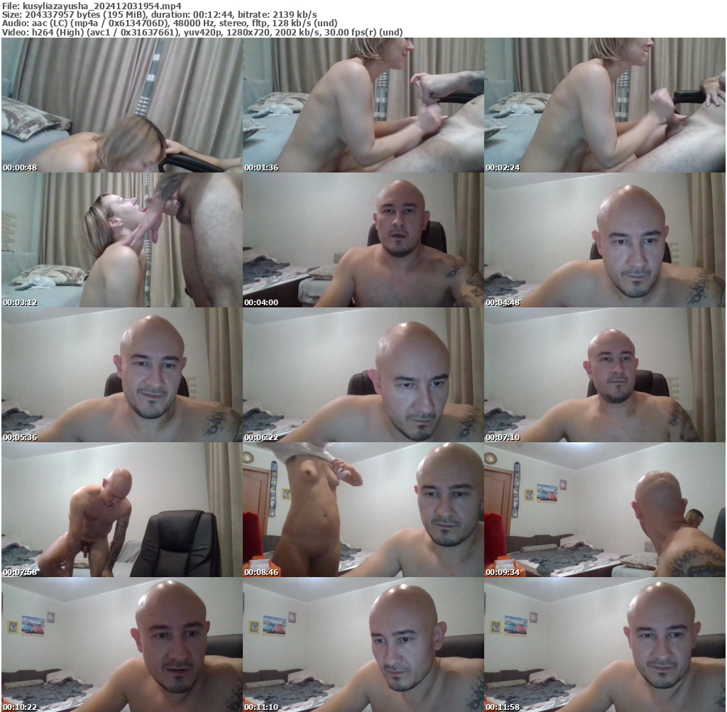 Preview thumb from kusyliazayusha on 2024-12-03 @ bongacams