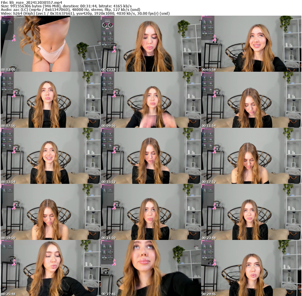 Preview thumb from lili_roze on 2024-12-03 @ bongacams