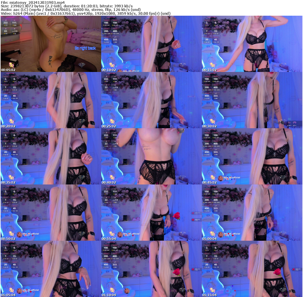 Preview thumb from miatonyy on 2024-12-03 @ bongacams