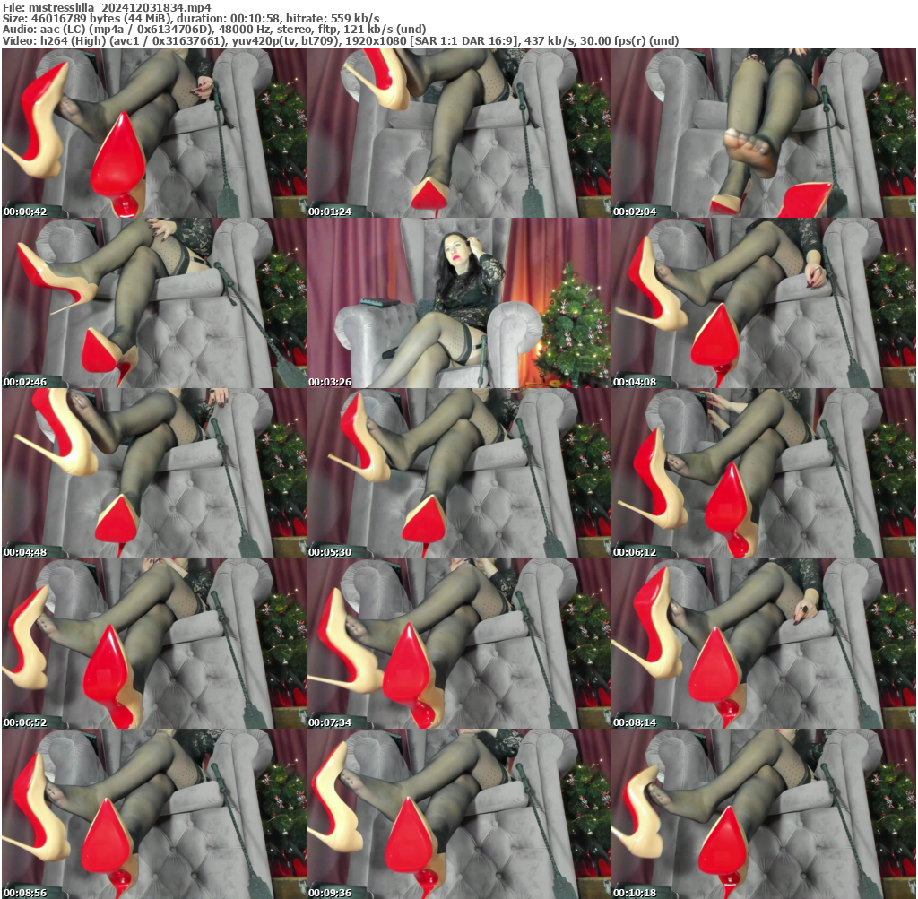 Preview thumb from mistresslilla on 2024-12-03 @ bongacams