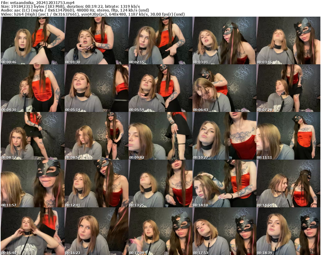 Preview thumb from vetaandnika on 2024-12-03 @ bongacams