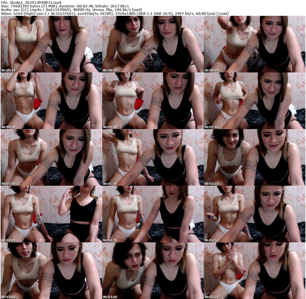 Preview thumb from 2laski2 on 2024-12-04 @ bongacams