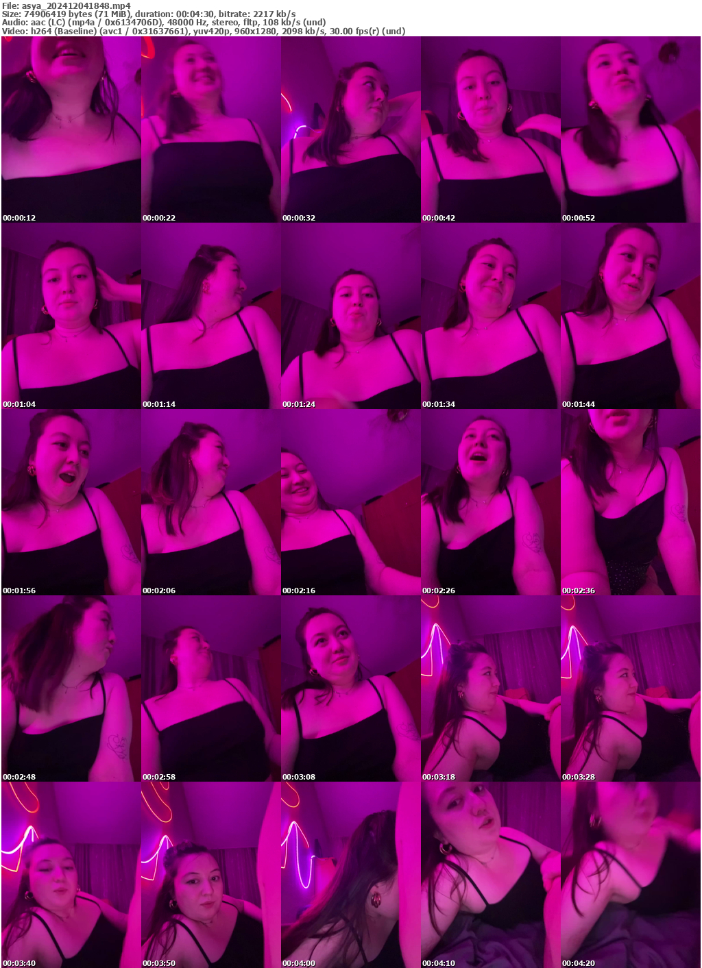 Preview thumb from asya on 2024-12-04 @ bongacams