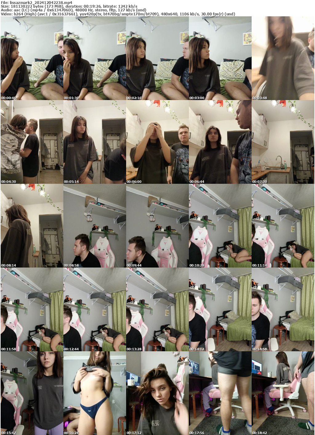 Preview thumb from lissazmark2 on 2024-12-04 @ bongacams